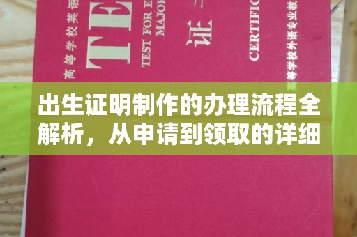 武胜出生证明制作的办理流程全解析，从申请到领取的详细指南